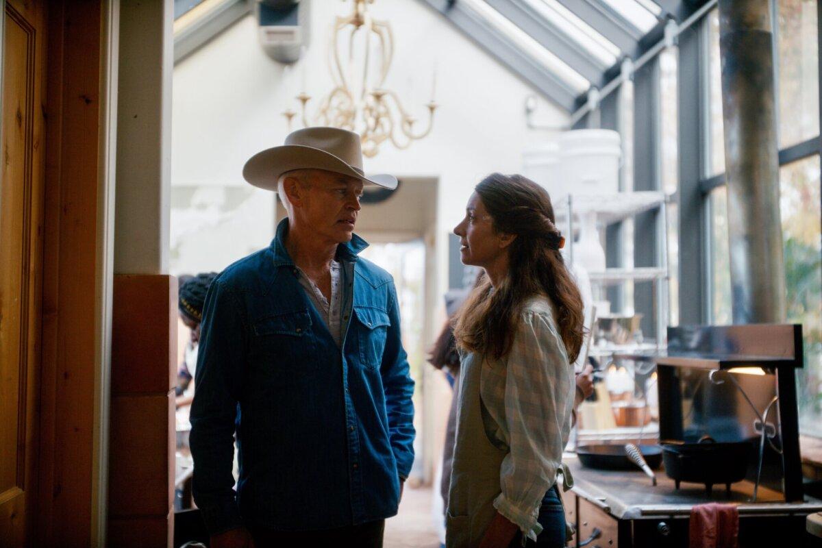 Ian Ross (Neal McDonough) and his wife Jenna (Dawn Olivieri), in “Homestead.” (Angel Studios)