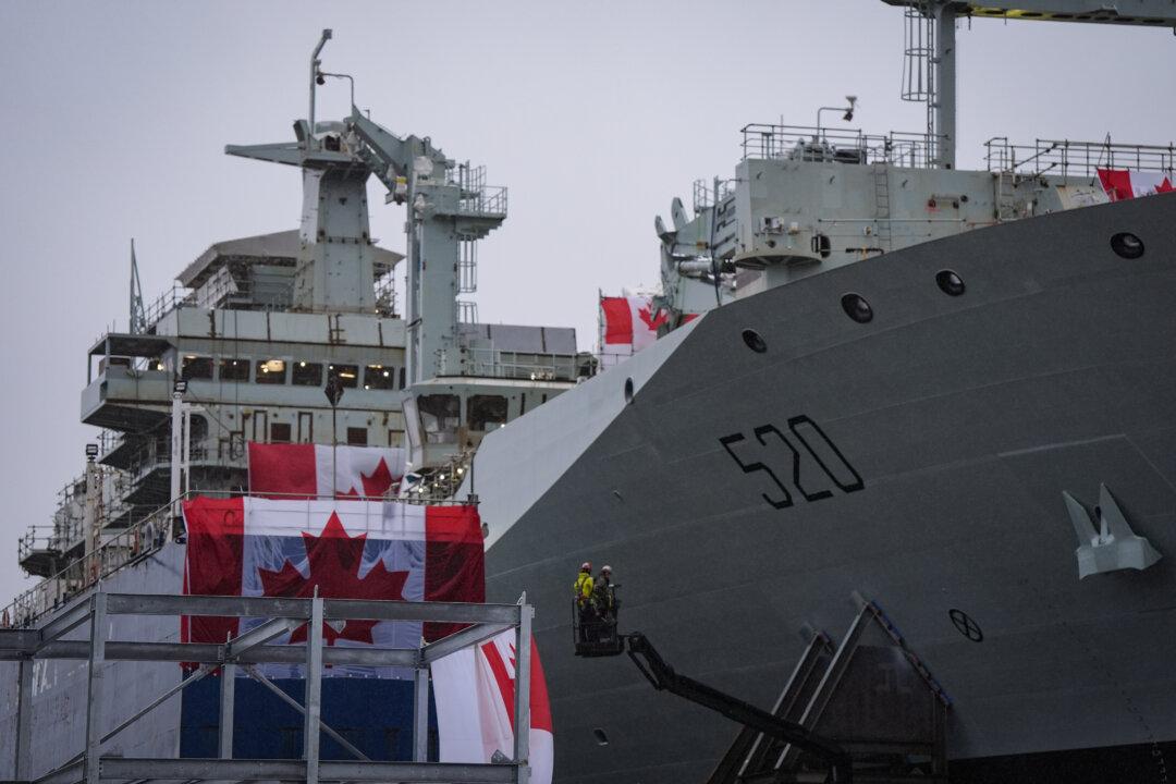 New Military Vessel Launched in BC Bears Illustrious Naval Name