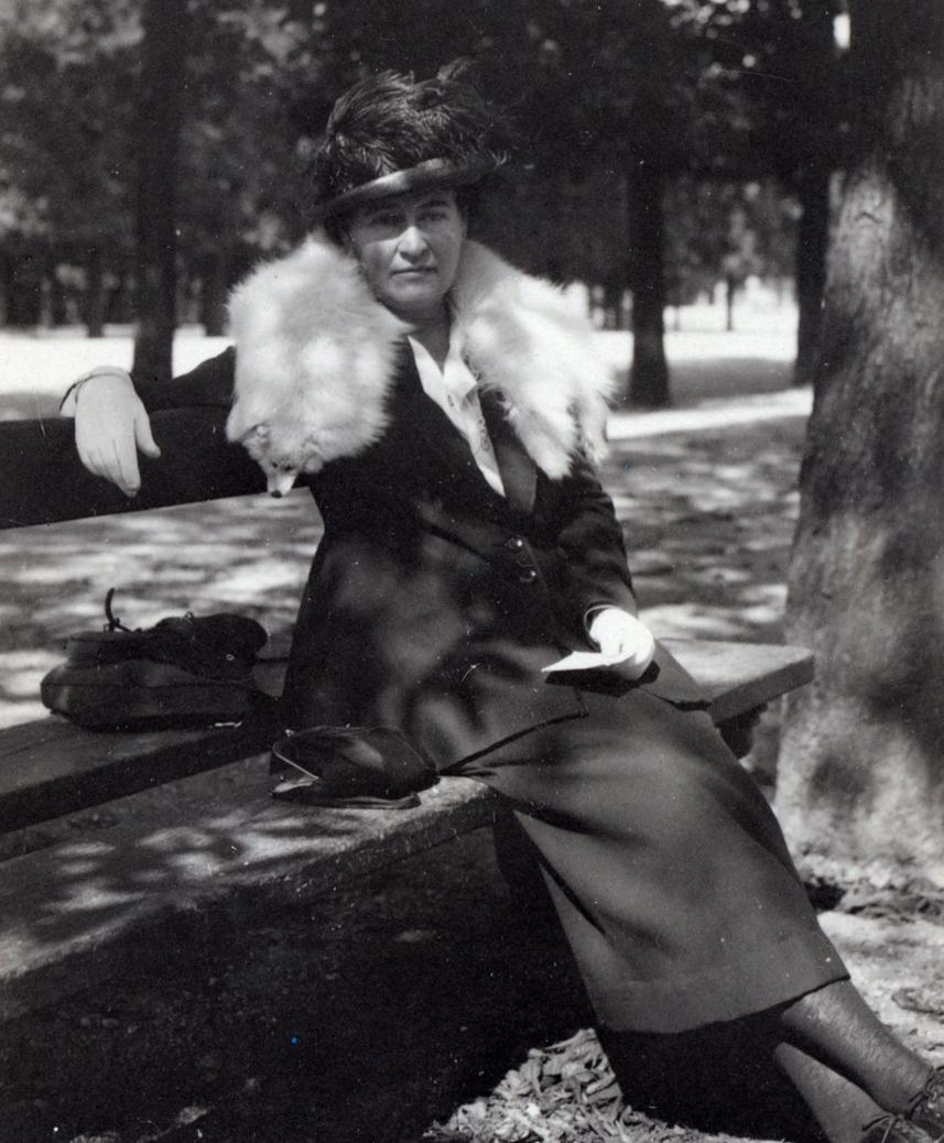 Willa Cather, author of "O Pioneers!" in a 1920 photo in Paris. (Public Domain)