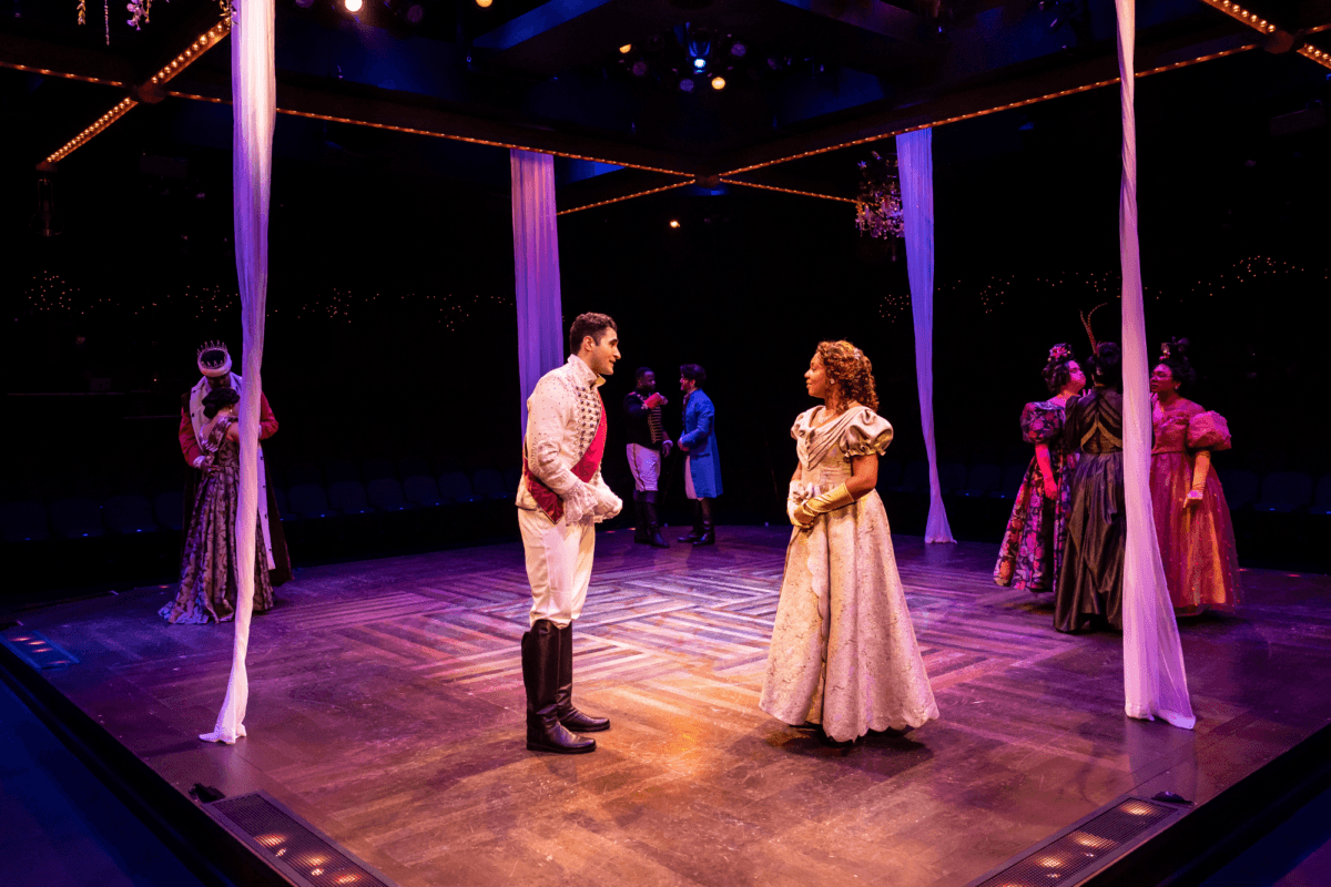 Prince Christopher (Trey DeLuna) and Cinderella (Jaeda LaVonne) meet at the ball, in "Rodgers and Hammerstein's Cinderella." (Liz Lauren)