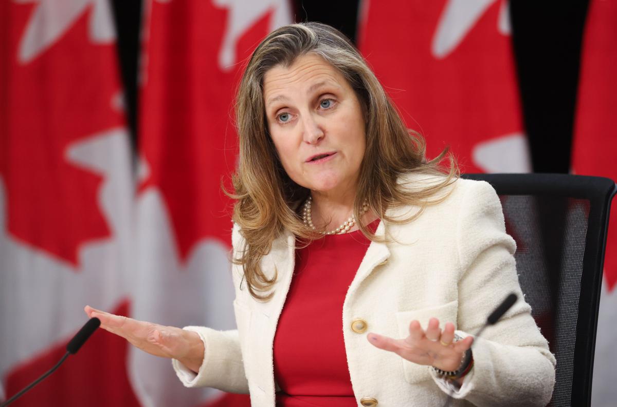 Freeland Resigns From Cabinet, Says She’s Been ‘at Odds’ With Trudeau