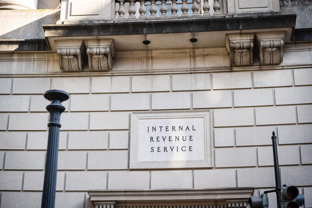 The IRS in Washington, on Aug. 12, 2024. (Madalina Vasiliu/The Epoch Times)