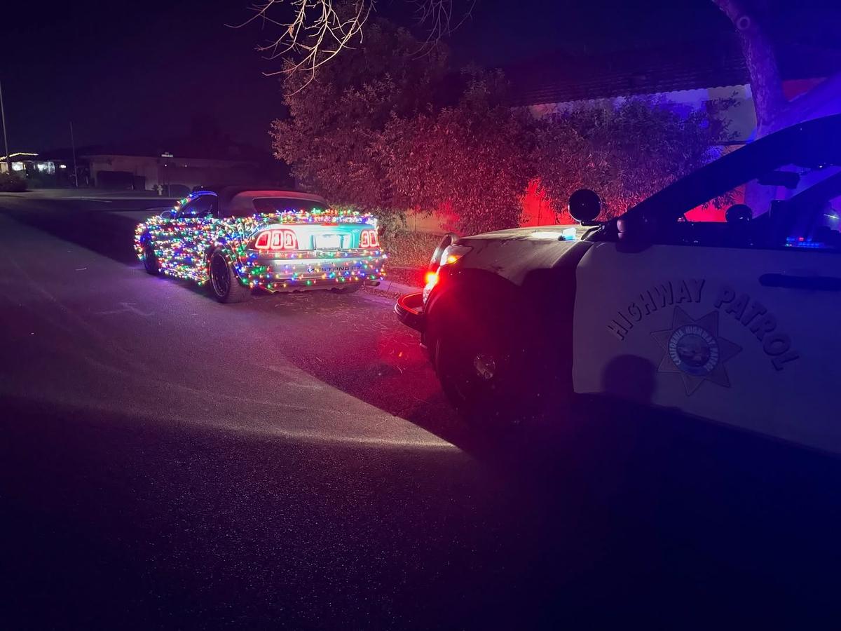 Holiday Lights Not Allowed on California Cars, CHP Reminds Motorists