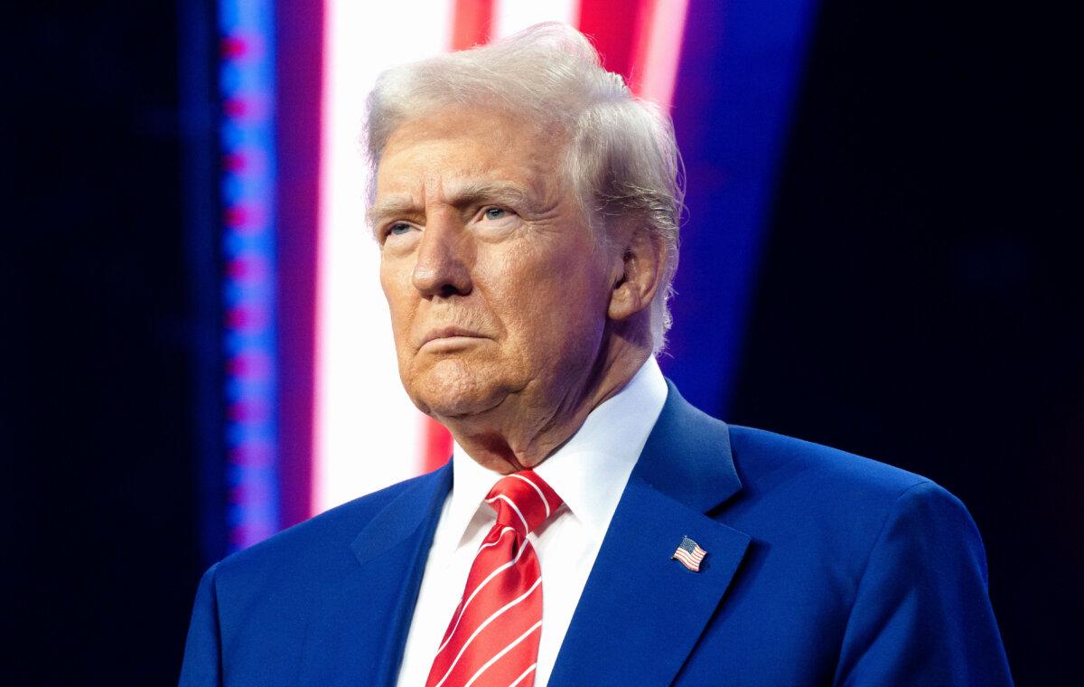 President-elect Donald Trump looks on during Turning Point USA's AmericaFest at the Phoenix Convention Center in Phoenix, Ariz., on Dec. 22, 2024. (Rebecca Noble/Getty Images)