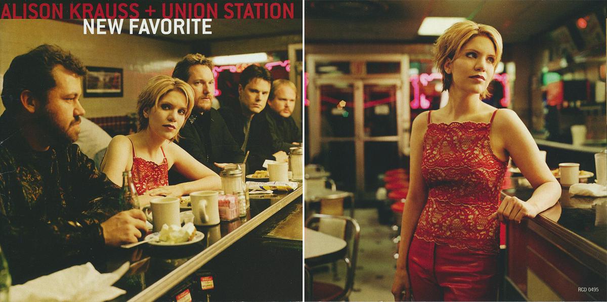 Cover and insert for the 2001 album "New Favorite" by Alison Krauss & Union Station. The lead single, “The Lucky One,” scored two Grammy awards for Best Country Song. Internet Archive. (Public Domain)