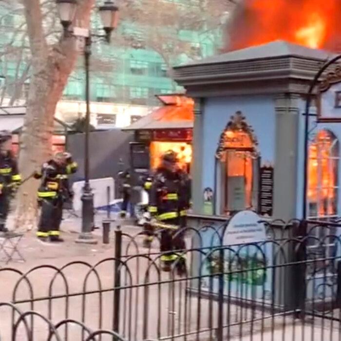 Fire Engulfs Section of Popular Manhattan Holiday Market