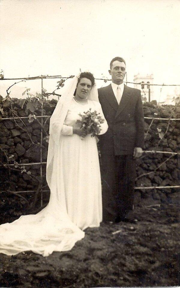 Lawton's parents on their wedding day. (Courtesy of Maria Lawton)
