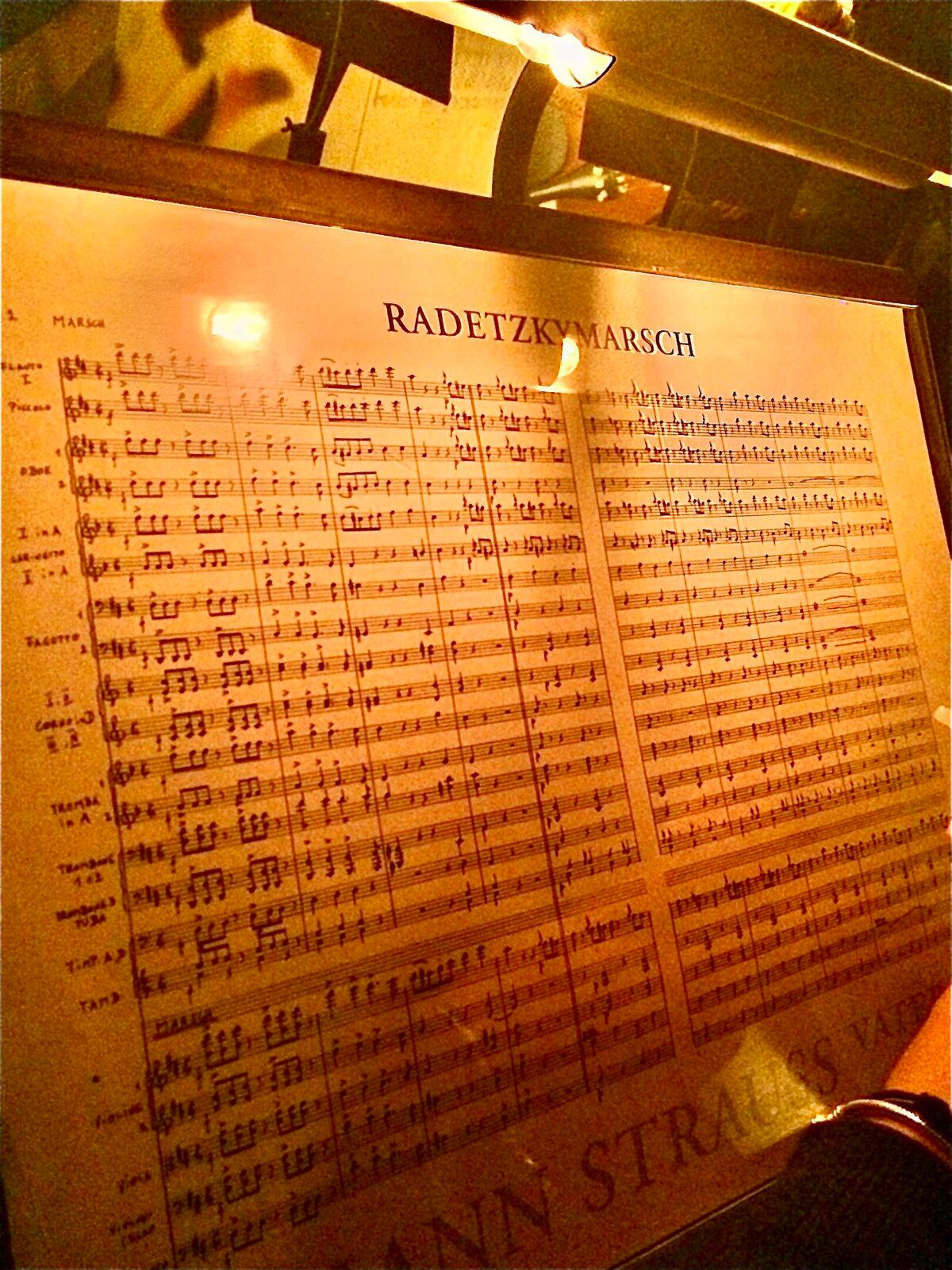 Radetzky March's sheet music ready for the annual concert in Vienna. (<a href="https://commons.wikimedia.org/w/index.php?curid=118132850">Kadı / CC BY 3.0</a>)