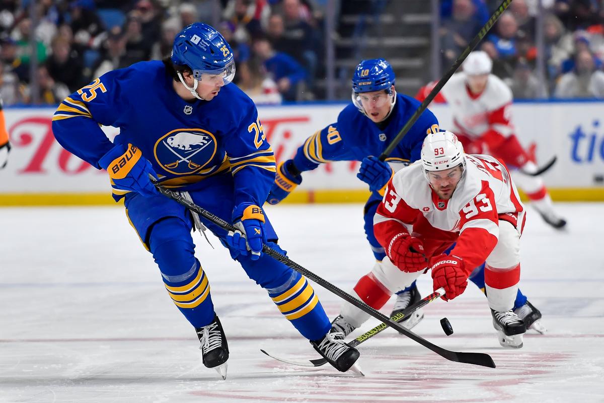 Red Wings Snap 5-game Losing Streak With a 6-5 Shootout Win Over the Sabres