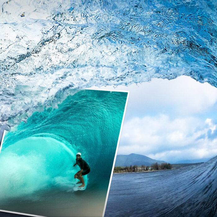 Cold-Surf Photographer Braves Huge Waves to Capture Water Sculptures, Daredevil Surfers