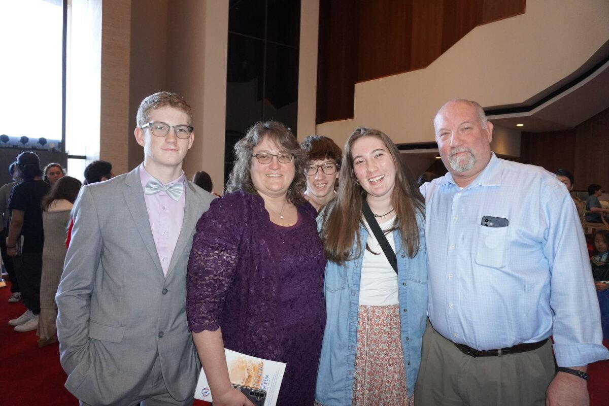 Paul Cluff and his family attended Shen Yun for the second time at the Jones Hall for the Performing Arts on Jan. 1, 2025. (Sonia Wu/The Epoch Times)