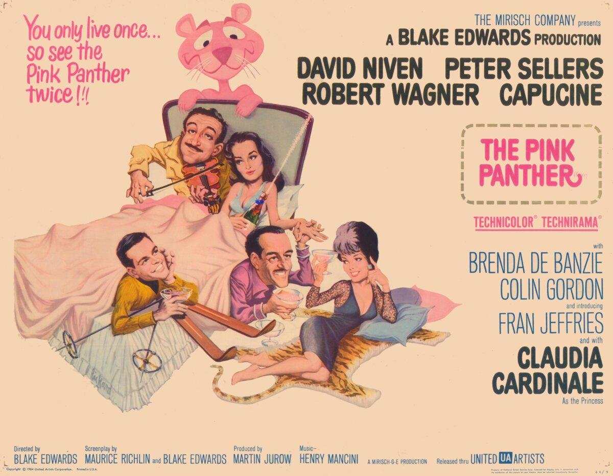"The Pink Panther" lobby card, where Henry Mancini is credited. (MoviesStillsDB)