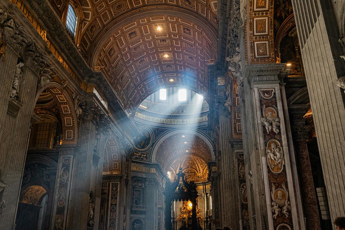 St. Peter's Basilica is famed for its artwork, including Michelangelo's Pietà. (Javier Ledo/Pexels)