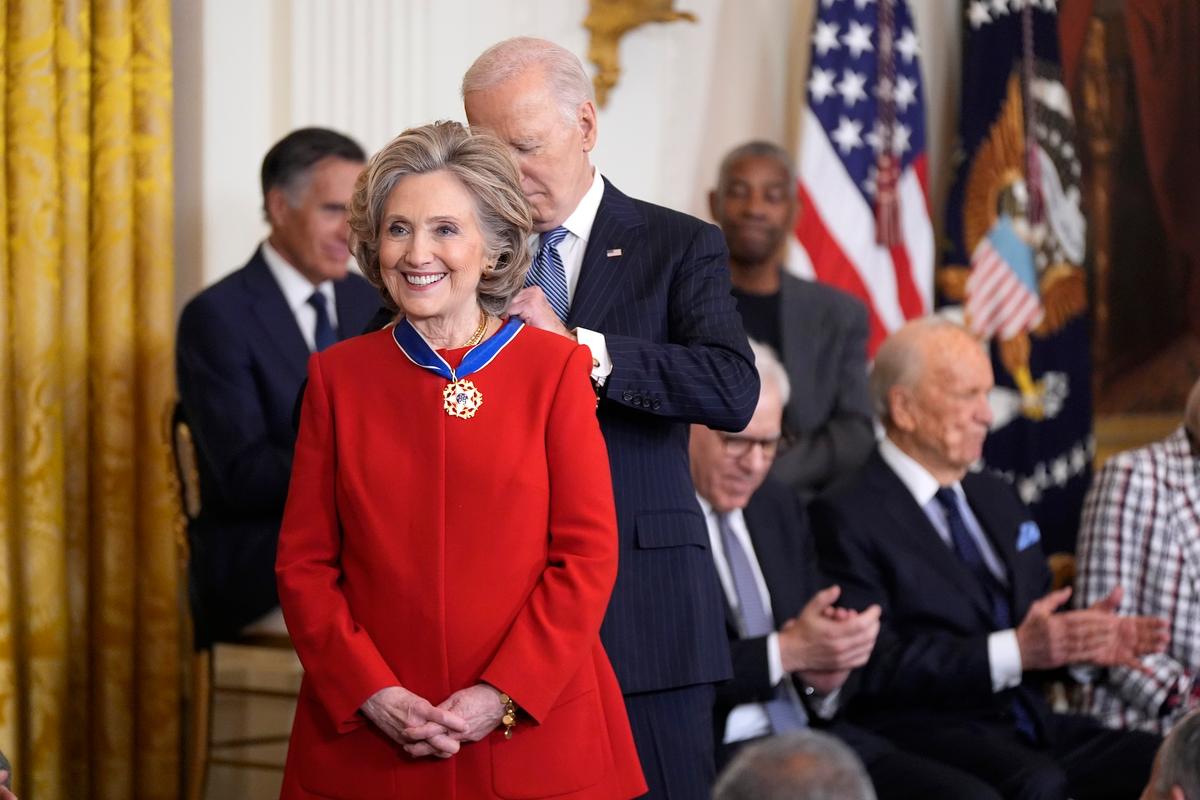 Biden Awards Presidential Medals of Freedom to Hillary Clinton, George Soros, and Others thumbnail