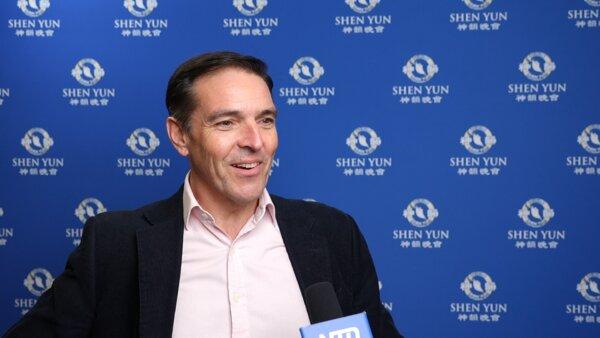 Stuart Cheatle attended Shen Yun Performing Arts at the ICC in Birmingham, UK, on Jan. 4, 2025. (NTD)