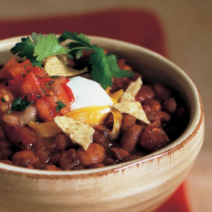Vegetarian Bean Chili Is a Spicy Bowl of Comfort