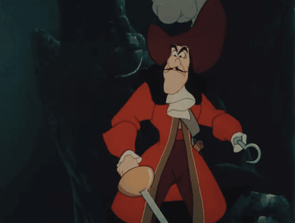 Captain Hook changes from a villain to a misunderstood anti-hero, in "Peter Pan and Wendy." (Public Domain)