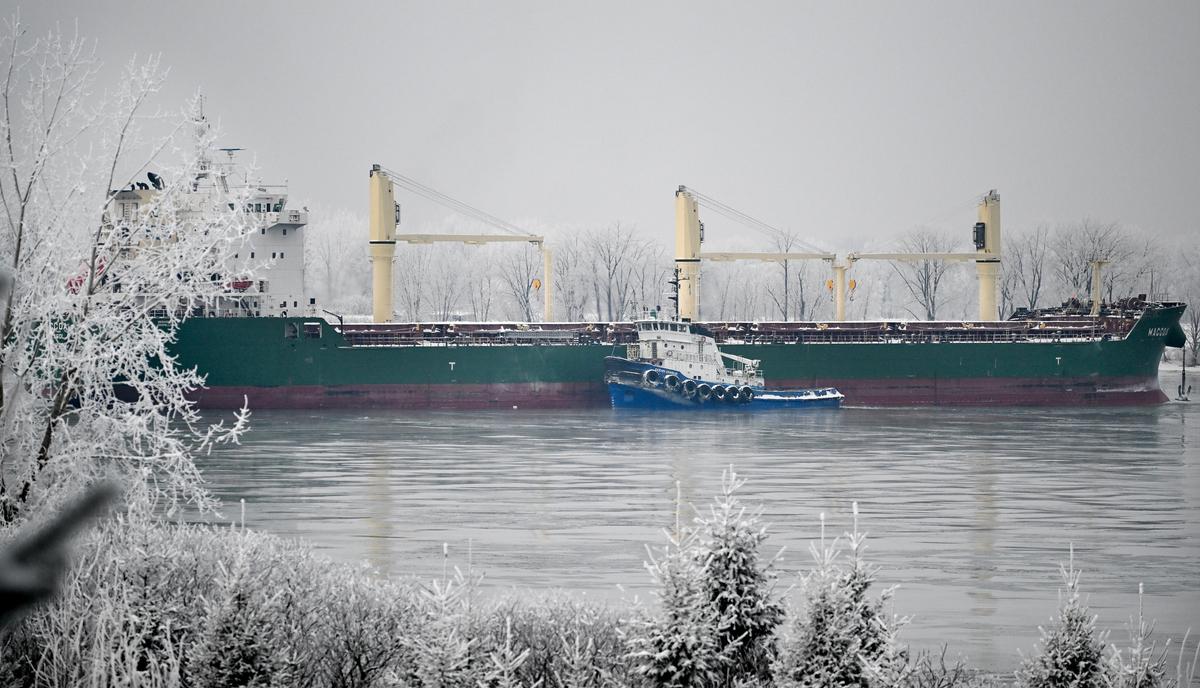 Cargo Ship Stuck in St. Lawrence River for Two Weeks Refloated on Tuesday