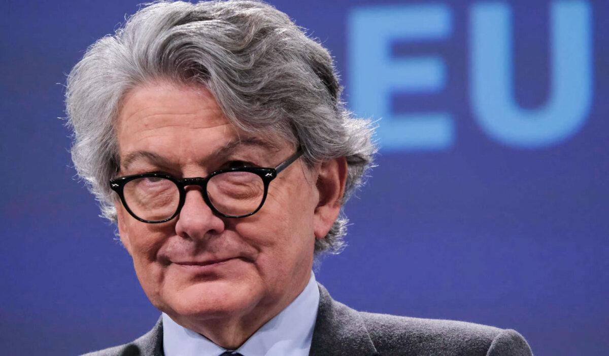 European Commissioner for the Internal Market Thierry Breton in Brussels, Belgium, on Jan. 29, 2020. (Alexandros Michailidis/Shutterstock)