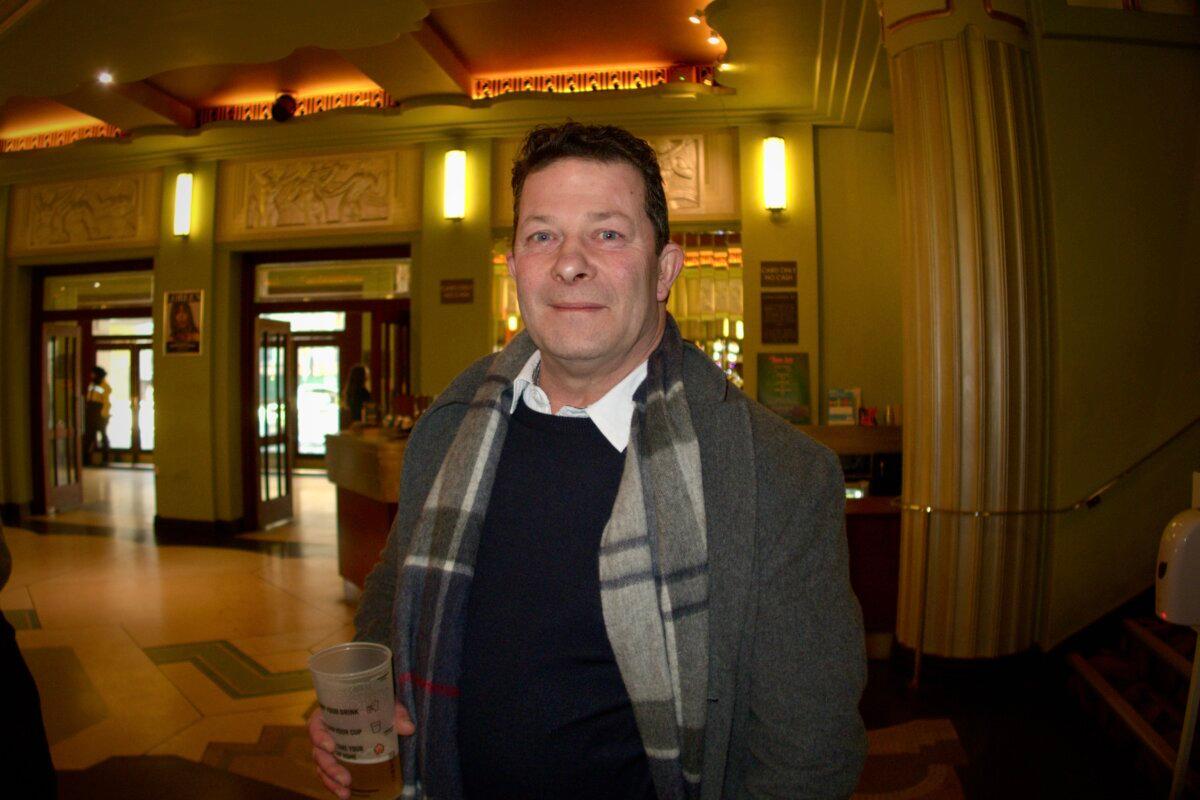 Kevin McWilliams attended Shen Yun Performing Arts at the Eventim Apollo in London on Jan. 11, 2025. (Jenna/The Epoch Times)