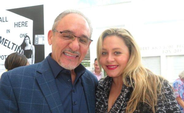 Joaquin Rivas and Linsley Hannah enjoyed Shen Yun at the Adrienne Arsht Center for the Performing Arts in Miami on Jan. 11, 2025. (Kailiang Jia/The Epoch Times)