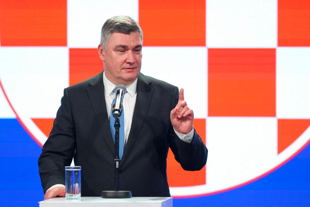 Croatia’s Milanovic to Win Presidential Vote, Preliminary Result Shows