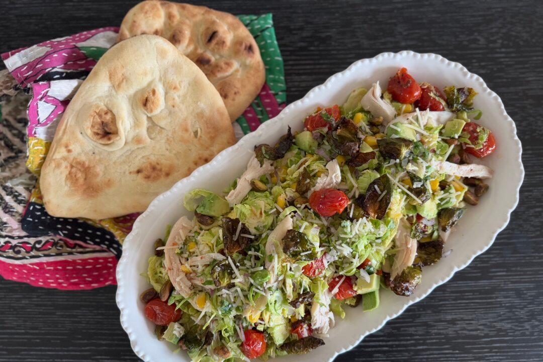 Shredded Brussels Sprouts and Oven-Roasted Cherry Tomatoes Are the Stars of This Winter Salad