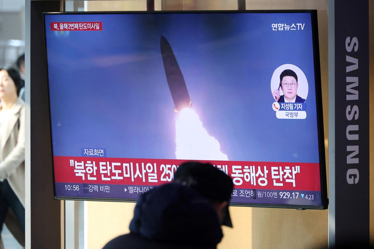 North Korea Test-Fires Ballistic Missiles Ahead of Trump’s Asia Tour thumbnail
