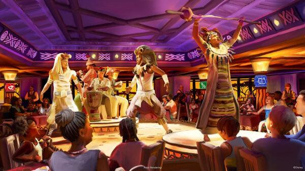 Disney Destiny will feature a dinner theater venue themed to "The Lion King" called Pride Lands: Feast of The Lion King. (Disney/TNS)