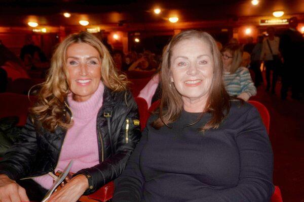 Carol Boyex and Linda Woodyer attended Shen Yun Performing Arts at the Palace Theatre in Manchester, UK, on Jan. 16, 2025. (Mary Man/The Epoch Times)