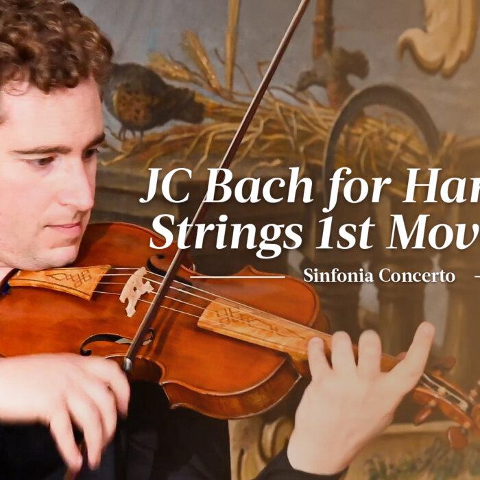 J. C. Bach: Sinfonia Concerto for Harp and Strings: 1st Movement