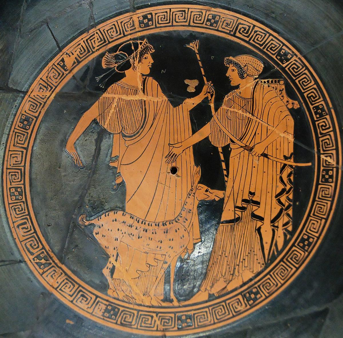 "Apollo and Artemis," circa 470 B.C., Briseis Painter. Louvre Museum, Paris. (Public Domain)