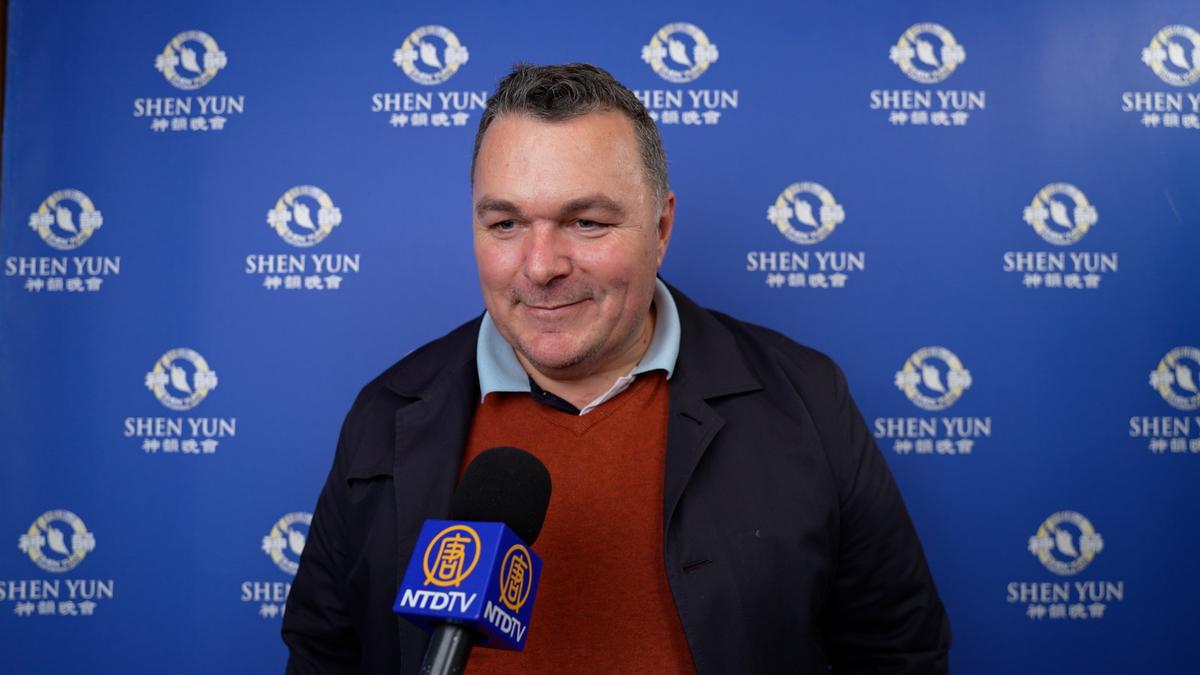 Xavier Chardenoux enjoyed Shen Yun at the Zénith in Toulouse, France, on Jan. 12, 2025. (NTD)