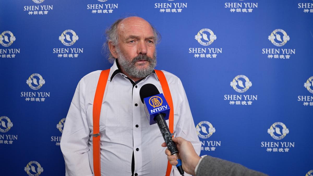 Marcel Vandermierde enjoyed Shen Yun at the Zénith in Toulouse, France, on Jan. 12, 2025. (NTD)