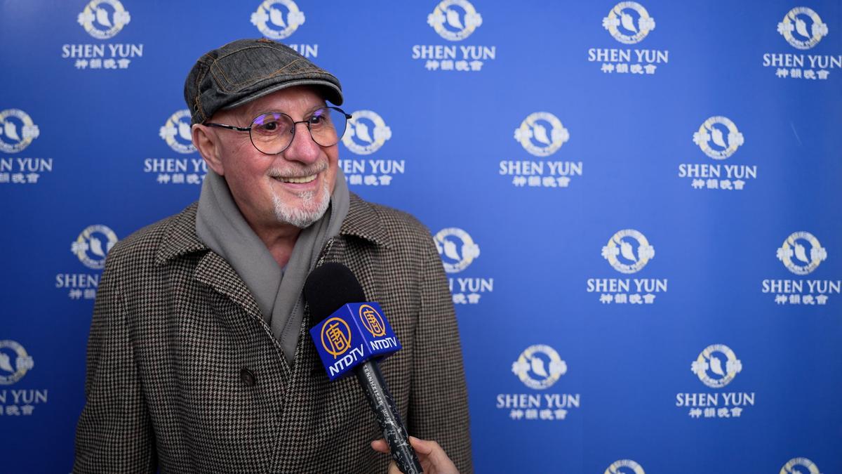 Michel Ferran enjoyed Shen Yun at the Zénith in Toulouse, France, on Jan. 11, 2025. (NTD)