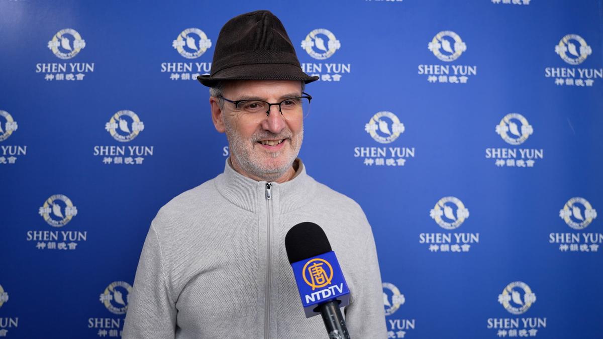 Gilles Descamps enjoyed Shen Yun at the Zénith in Toulouse, France, on Jan. 11, 2025. (NTD)