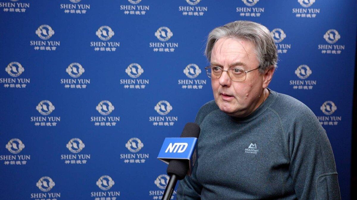 David Sumpter attended Shen Yun Performing Arts at the Palace Theatre on Jan. 18, 2025. (NTD)