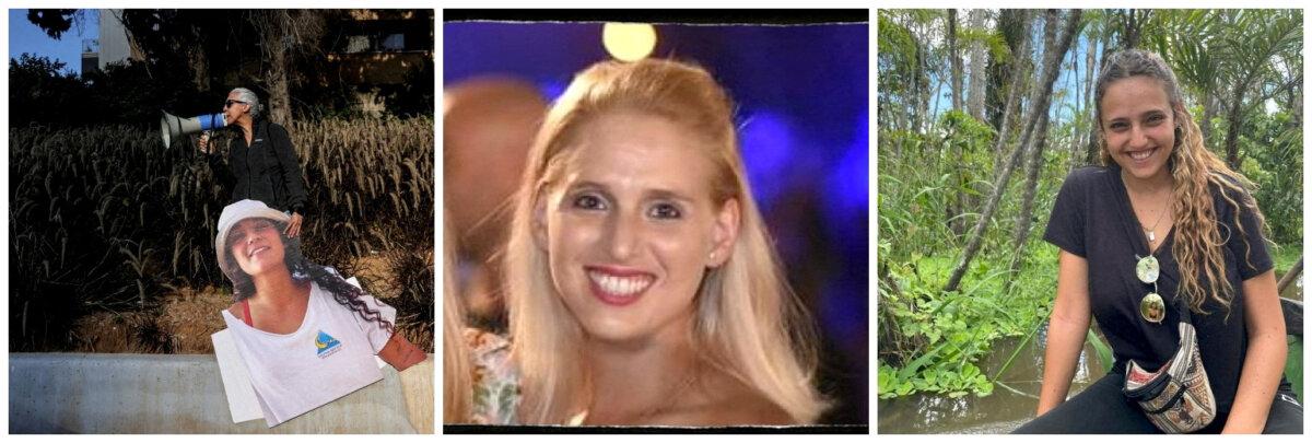 3 Hostages Released to Israel as Cease-Fire Begins With Hamas | USNN World News A combination image shows a woman holding a cutout picture of British-Israeli hostage Emily Damari, in Tel Aviv, Israel March 14, 2024 (L) and undated handout images of Israeli hostage Doron Steinbrecher (C) and Israeli hostage Romi Gonen (R), who were kidnapped during the deadly Oct. 7, 2023, attack by Hamas. (Tomer Appelbaum, Courtesy of Bring Them Home Now/Handout via Reuters, Gonen Family/Handout via Reuters)