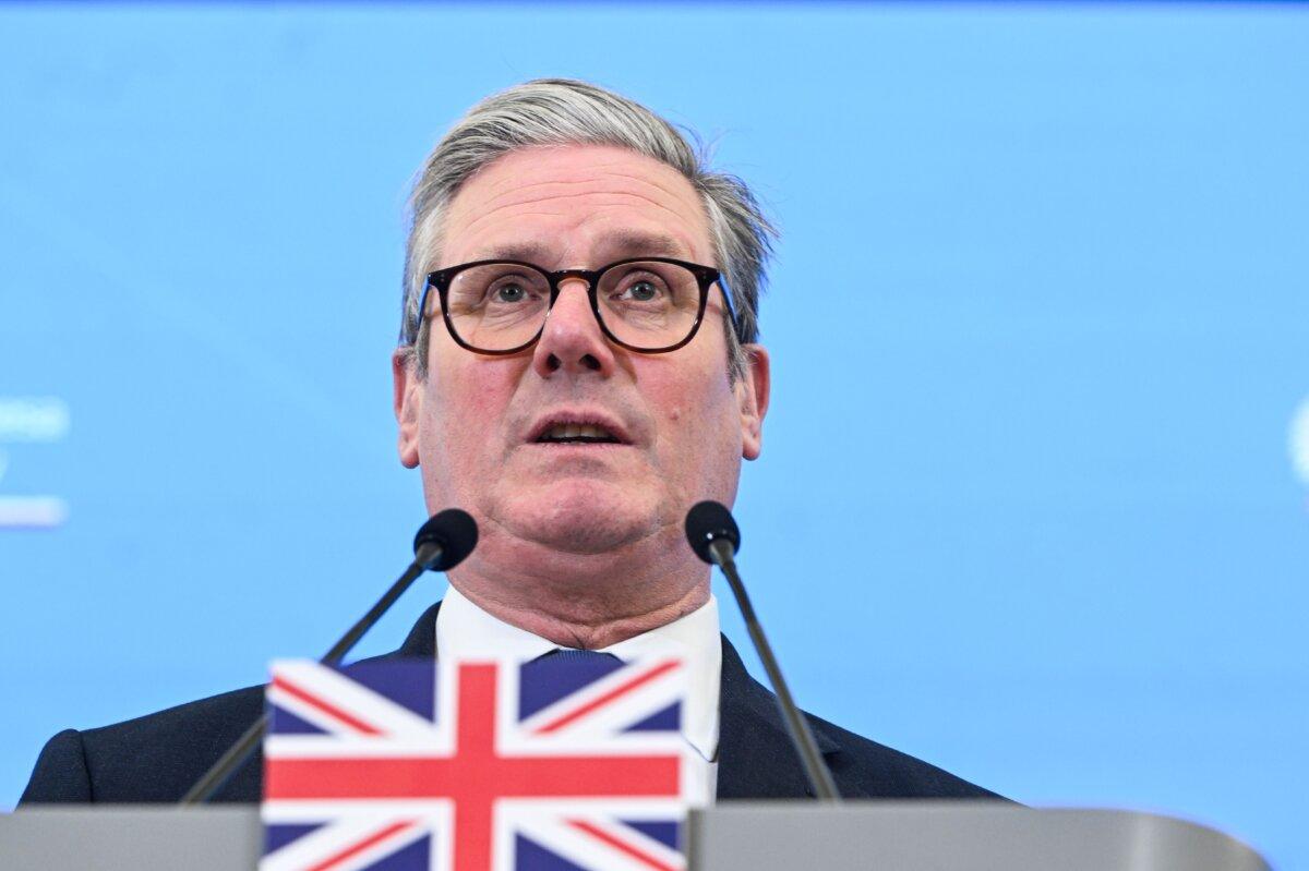 UK Prime Minister Sir Keir Starmer speaks during a press conference at the Chancellery of the Prime Ministerin Warsaw, Poland, on Jan. 17, 2025. (Omar Marques/Getty Images)