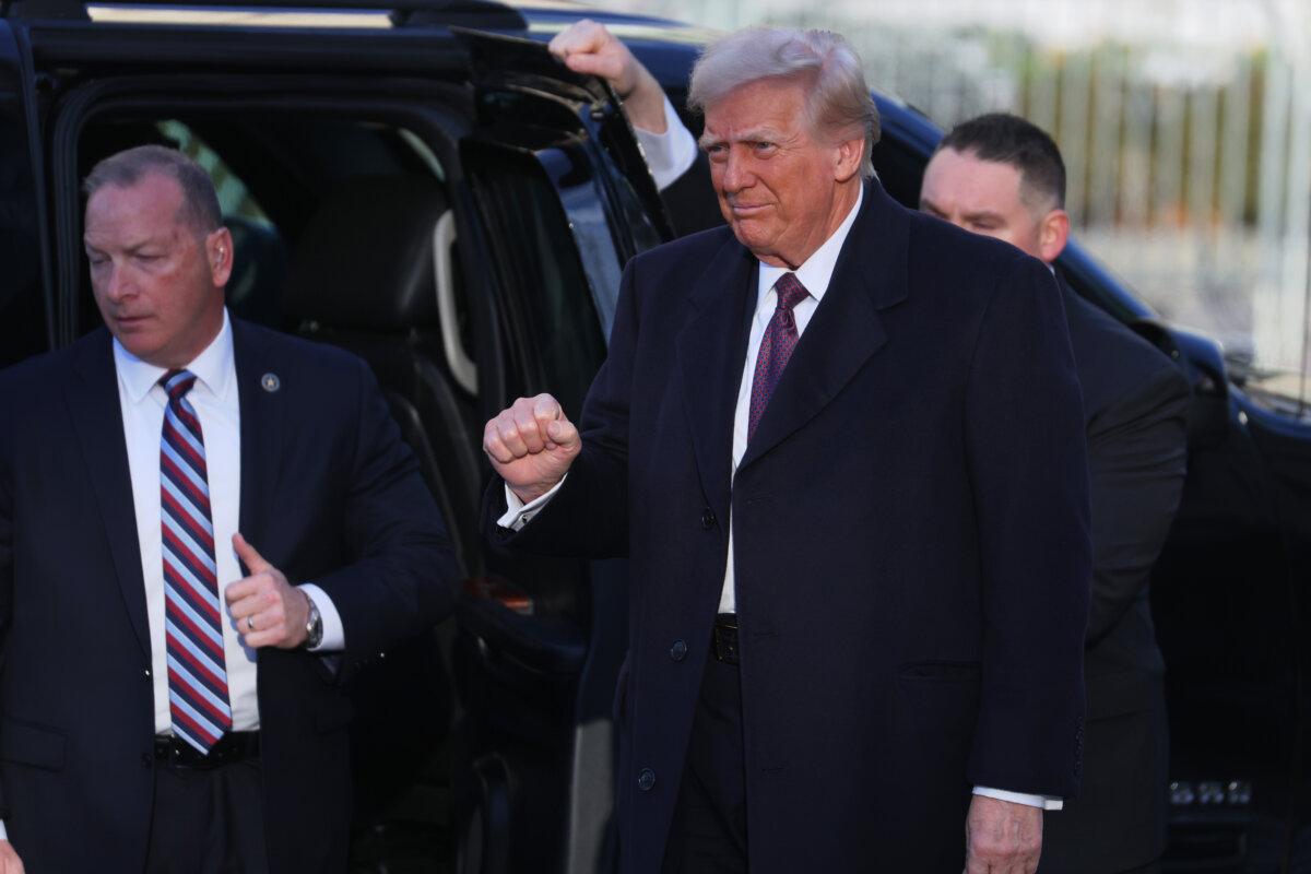 WASHINGTON, DC - JANUARY 20: U.S. President-elect Donald Trump arrives for services at St. John's Church as part of Inauguration ceremonies on January 20, 2025 in Washington, DC. Donald Trump takes office for his second term as the 47th president of the United States. (Photo by Scott Olson/Getty Images)