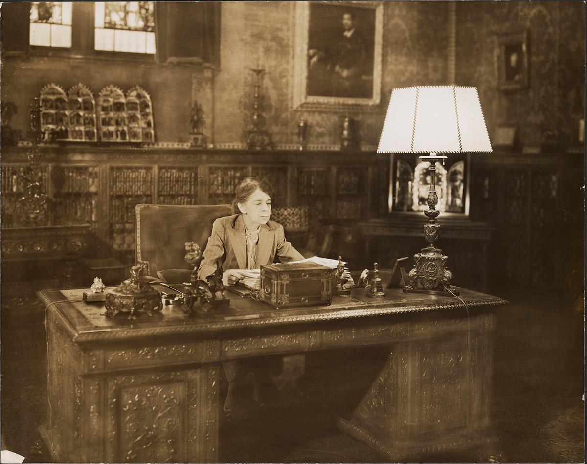 Belle da Costa Greene in the West Room of J. Pierpont Morgan’s Library, circa 1948 to 1950. (Courtesy of The Morgan Library & Museum)
