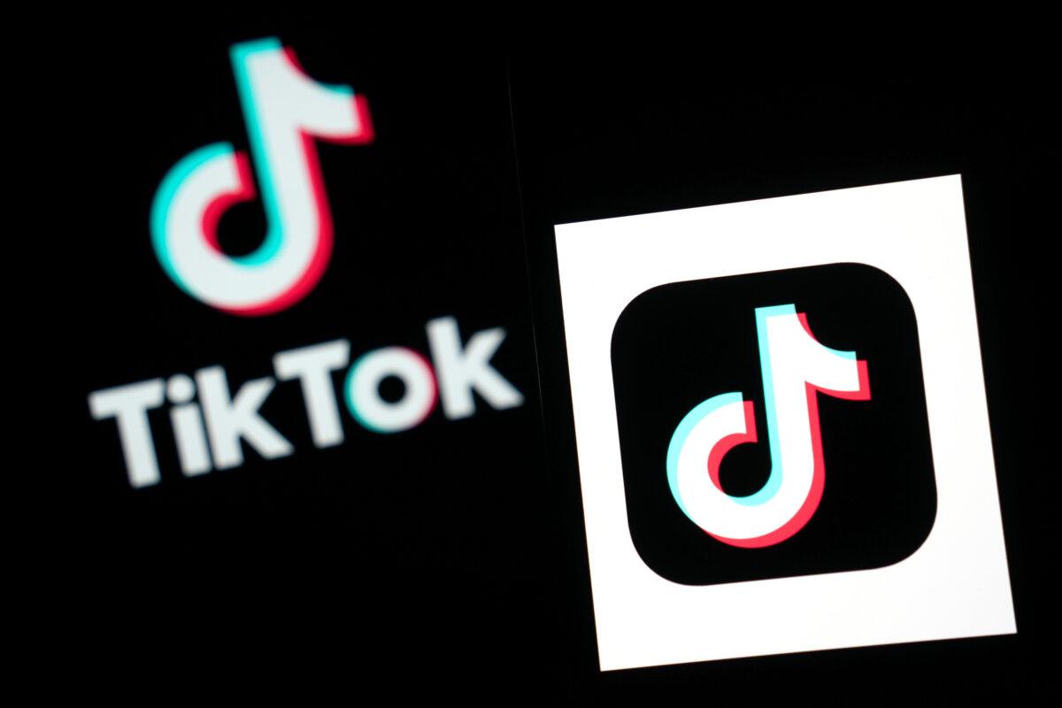 The TikTok logos on screens in Hong Kong on Jan. 18, 2025. (Anthony Kwan/Getty Images)