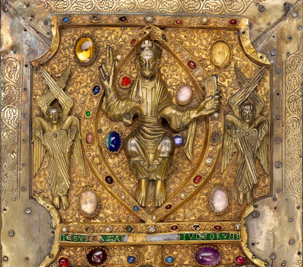 A detail from the “Gospels of Judith of Flanders,” a manuscript in Latin, 1051–1064. (Courtesy of The Morgan Library & Museum)