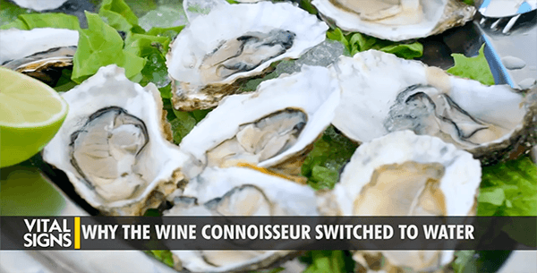 Many foods, like oysters, taste better with water in place of wine says ‘The Water Sommelier’ Michael Mascha in <span style="font-weight: 400;"><a href="https://ept.ms/BestWater_VS" target="_blank" rel="nofollow noopener">Which Water is Best?</a></span> on <span style="font-weight: 400;"><a href="https://www.theepochtimes.com/epochtv/vital-signs" target="_blank" rel="nofollow noopener">Vital Signs with Brendon Fallon</a>.</span>