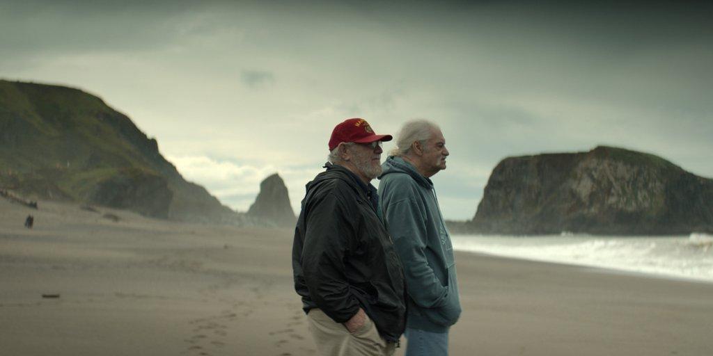 Gary Heeter (L), U.S. Army, reunites with C.W. Bowman, in “Vietnam: The War That Changed America.” (Apple TV+)