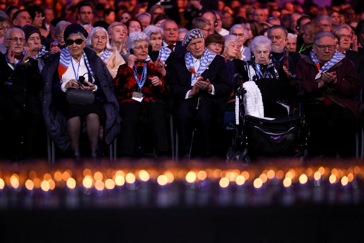 Auschwitz Survivors Warn of Rising Anti-Semitism at 80th Anniversary of Camp’s Liberation
