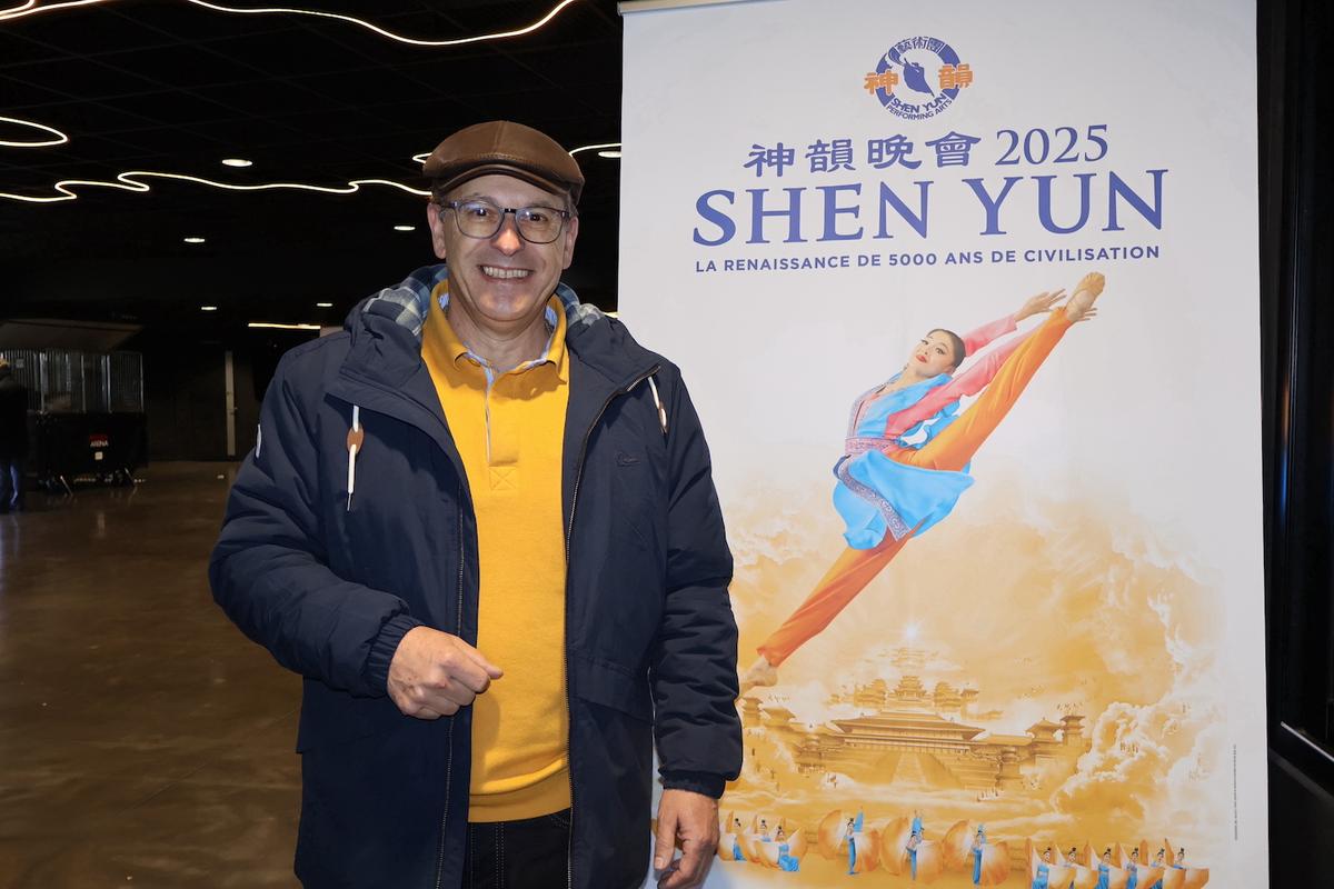 Luc Dalla-Torre enjoyed Shen Yun at Bordeaux's Arkea Arena on Jan. 27, 2025. (The Epoch Times)