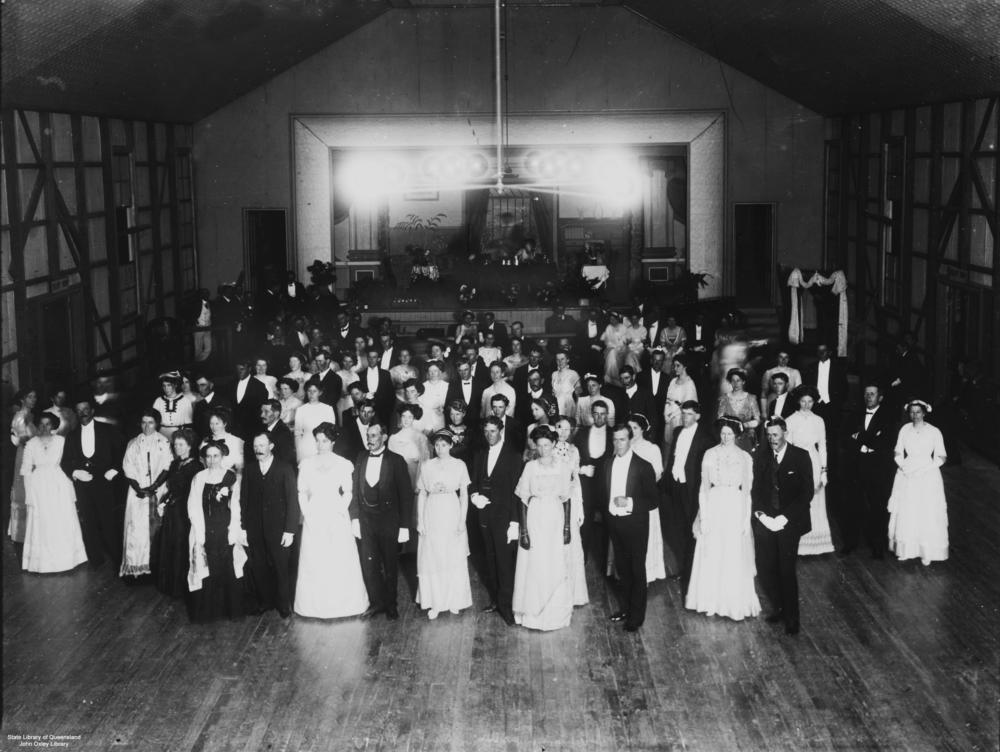 An early 1900s elegant ball in Australia. (PD-US)