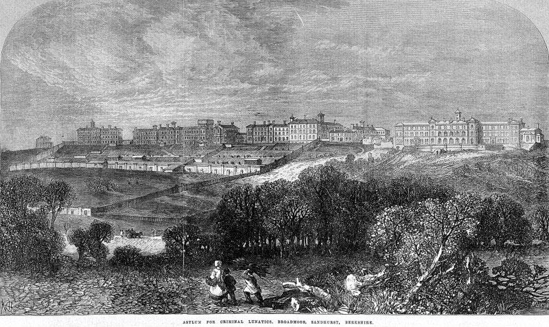 This Broadmoor Asylum depiction was published in a London newspaper i 1867, just five years before William Chester Minor was sent there. (Public Domain)