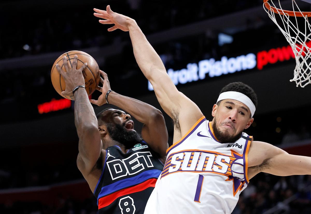 Kevin Durant and Devin Booker Power the Suns to a 125–121 Win Over the Pistons